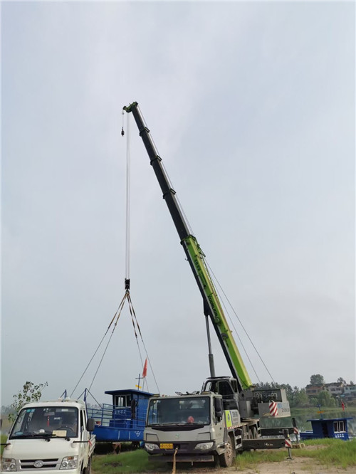 德昌县桥梁建设吊装案例